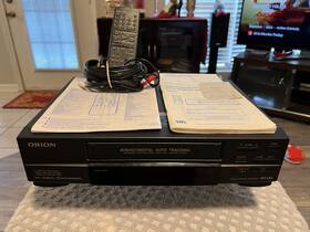 Orion Vr0401 Vcr Vhs Playerrecorder Remote Av Cable Manual Tested