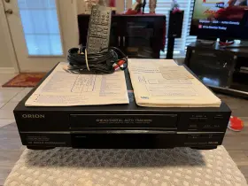 Vr0401 Orion Vcr Vhs Playerrecorder Remote Av Cable Manual Tested