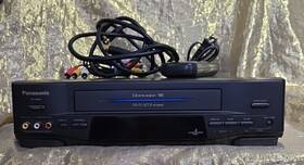 Panasonic 0418 Omnivision Vcr 4 Head Hi-fi Video Pv-4559 With Remote And Cords Works