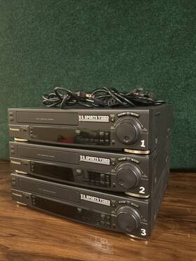 Panasonic Ag-2530p Lot Of 3 S-vhs Vcrs Tested And Working Broadcast/pro Use