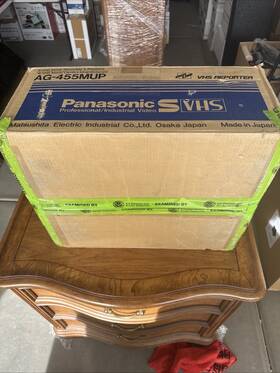Panasonic Ag-455mup S-vhs Professional/industrial Movie Camera Brand New