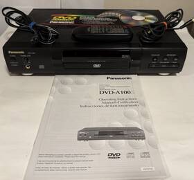 Panasonic Dvd-a100 Vintage Dvd-cd Player Original Receipt And Box With Remote Manual