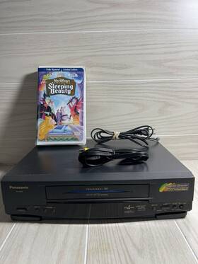 Panasonic F.3 C/20240508/cb.09 Pv-4652 Blue Line Vhs Vcr 4-head No Remote - Tested Works