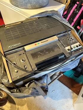 Panasonic Nv-2110m Video Cassette - U-matic Professional Recorder Vintage Wooden