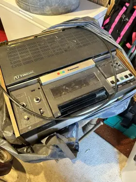 Nv-2110m Panasonic Video Cassette - U-matic Professional Recorder Vintage Wooden