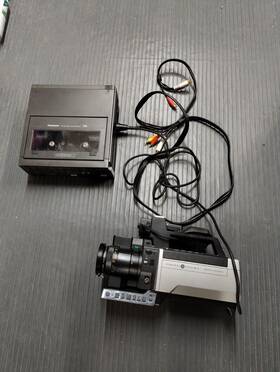 Panasonic Nv-8420 Lot Vhs Vcr &ge General Electric Video Camera Model 1cvc6036e