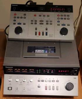 Panasonic Nv-8500 Rare Video Cassette Recorder And Editing Controller Nv- A500