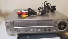 Panasonic Nv-fj9am Vcr Hi-fi Superdrive Vhs Euro Plug With Adapter And Cables