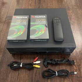 Panasonic Nv-sd25am Nv-sd10am Super Drive System Vcr Works With Remote Tapes Av Cables