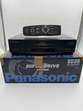 Panasonic Nv-sd36 Nv-sd36px Vcr Recorder Super Drive With Remote And Box