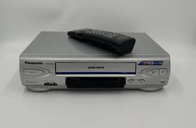 Panasonic Nv-sj4230pn Tested 4 Head Vhs Vcr Recorder With Remote Heads Cleaned