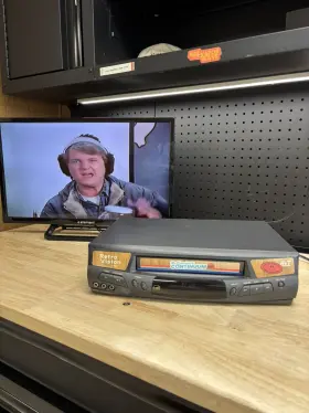 Pv-8451 Panasonic P8451 Blueline Vcr Cleaned/tested With Remote Retro Vision