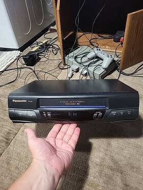 Panasonic Plus-pv9450 Blue Line Pv-v4611 Vcr 4 Head Vhs Player