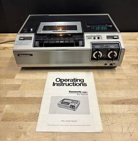 Panasonic Pv-1000a Vintage 1978 Omnivision Top Loader Video Cassette Recorder