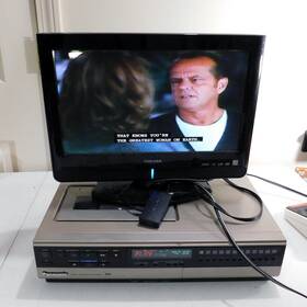Panasonic Pv-1225 Top Loading Vcr Vhs Player Fully Tested Belts Replaced