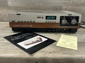 Pv-1270 Panasonic Vintage Omnivision Vcr With Manual As Is Fast Fwd Only