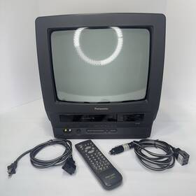 Panasonic Pv-1365ad Pv-m1365ad 13 Inch Crt Tv/vcr Combo With Remote Gaming - Vrc Not Working