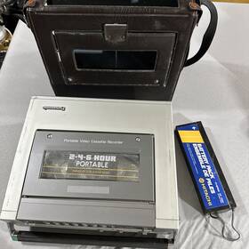 Panasonic Pv-4000 Portable Video Cassette Recorder With Case For Parts Or Repair