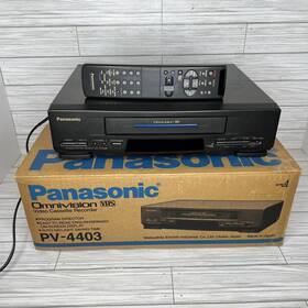 Panasonic Pv-4403 Vcr Video Cassette Recorder 4-head Vhs Player With Remote Box