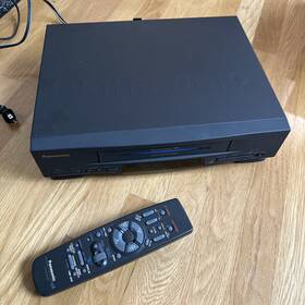 Panasonic Pv-4451s Pv-4451 Omnivision Vhs Vcr 4 Head With Remote Tested Blue Line