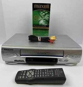 Panasonic Pv-4523s Blue Line Vhs Vcr Omnivision Player Recorder With Remote Tested