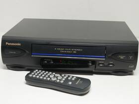 Panasonic Pv-453-k Blue Line Hi-fi Stereo 4 Head Vcr With Remote Pv-453 Tested Serviced