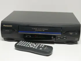 Pv-453-k Panasonic Blue Line Hi-fi Stereo 4 Head Vcr With Remote Pv-453 Tested Serviced