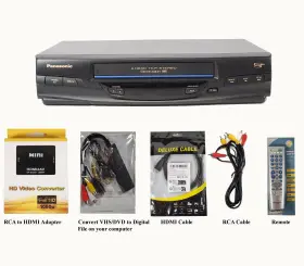 Pv-4530s Panasonic Vcr Player Convert Vhs To Digital File By Usb 2.0 Capture Converter