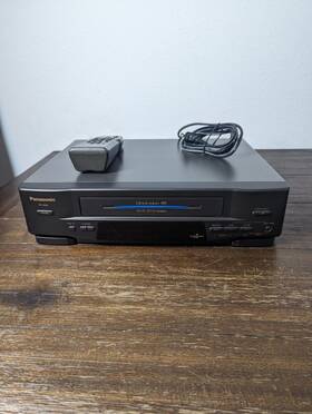 Panasonic Pv-4558 Vcr Vhs Recorder Blue Line Omnivision 4-head With Remote Japan