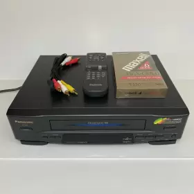 Pv-4614 Panasonic Blue Line Vcr 4 Head Omnivision With Remote And Blank Tape Working