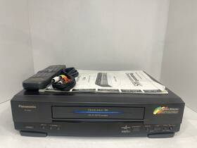 Panasonic Pv-4652-k Pv-v4652 Vhs Vcr 4 Head Hi-fi Blue Line With Remote And Manual Tested