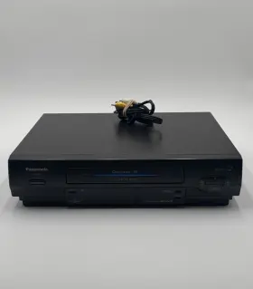Pv-4657 Panasonic Vhs Player Vcr Blue Line No Remote With Av Jacks Working Pv-4657 Panasonic Vhs Player Vcr Blue Line No Remote With Av Jacks Working