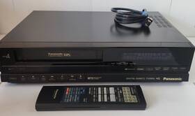 Panasonic Pv-4750 Vcr With Remote Tested Works Vintage Video Cassette