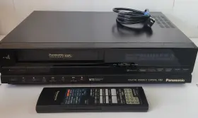 Pv-4750 Panasonic Vcr With Remote Tested Works Vintage Video Cassette
