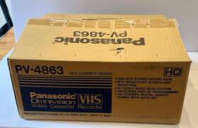 Panasonic Pv-4863 Omni Vision Vhs Vcr Player Recorder With Box - No Remote