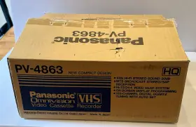 Pv-4863 Panasonic Omni Vision Vhs Vcr Player Recorder With Box - No Remote
