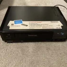 Pv-4924 Panasonic Omnivision Video Cassette Recorder Vhs Rare Wood Trim No Remot