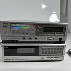 Panasonic Pv-8000m Video Cassette Recorder And Pv-a820m Tuner Adapter Tested