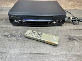 Panasonic Pv-8200 Omnivision Vcr Blue Line With Remote Tested Working
