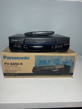 Panasonic Pv-8450-k Vcr In Box With Remote - Tested And Working