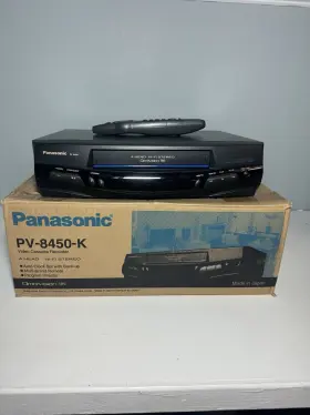 Pv-8450-k Panasonic Vcr In Box With Remote - Tested And Working