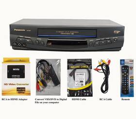 Panasonic Pv-8451 Vcr Player Convert Vhs To Digital File By Usb 2.0 Capture Converter