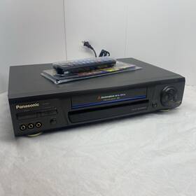 Panasonic Pv-8550 Pv-8550-k Blue Line Vcr Player 4-head Hi-fi Omnivision Tested Remote