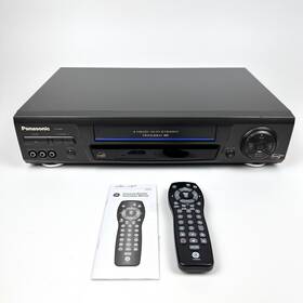 Panasonic Pv-8661 Vcr Vhs Player Recorder With New Universal Remote Control Tested