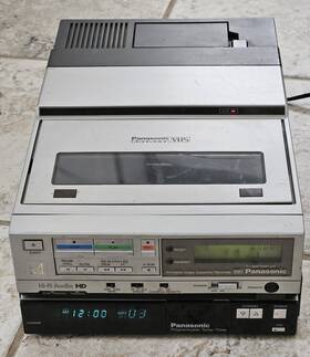 Panasonic Pv-9000 Vintage And Pv-a860 Portable Video Cassette Recorder Vhs Tested