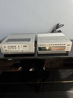 Panasonic Pv-a500 Vintage Omnivision Portable Vhs Vcr Pv-5000 And Program Timer