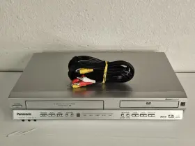 Pv-d4735s Panasonic Vhs Vcr Dvd Combo Player With Av Cables No Remote