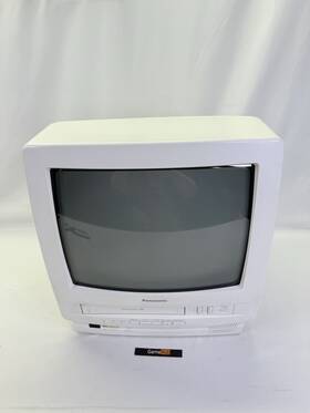 Panasonic Pv-m1324w 13 Inch Color Crt Tv-vhs Player No Remote Working Clean