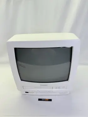 Pv-m1324w Panasonic 13 Inch Color Crt Tv-vhs Player No Remote Working Clean