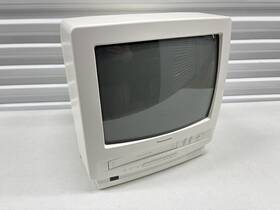 Panasonic Pv-m1325w 13 Inch White Crt Tv Vcr Combo Vhs Player Retro Gaming - Tested